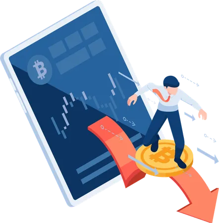 Cryptocurrency Trading  Illustration