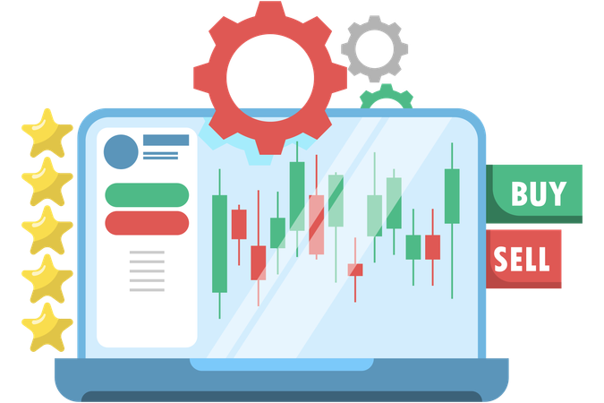 Cryptocurrency trading  Illustration