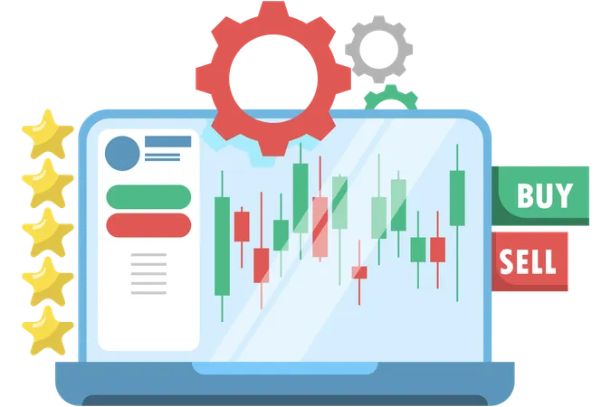 Cryptocurrency trading  Illustration