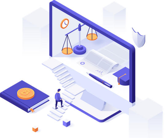 Cryptocurrency trading  Illustration