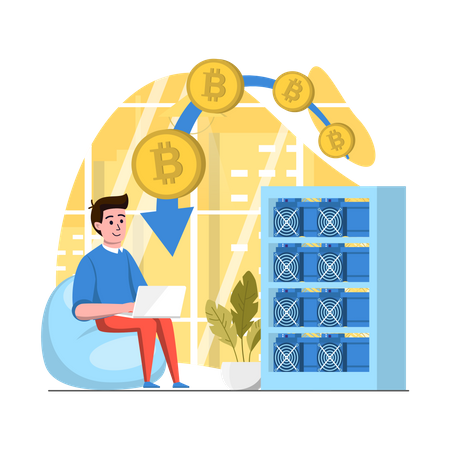 Cryptocurrency Trading  Illustration