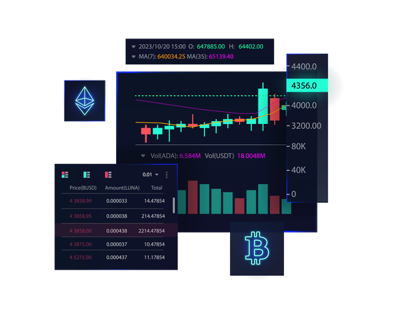 Cryptocurrency trading platform  Illustration