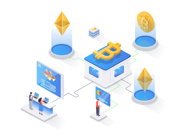 Cryptocurrency trading platform  Illustration