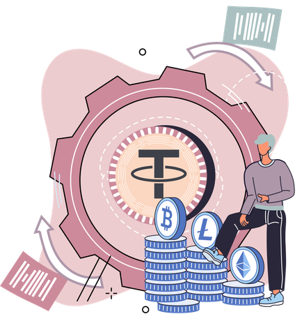 Cryptocurrency trading platform  Illustration