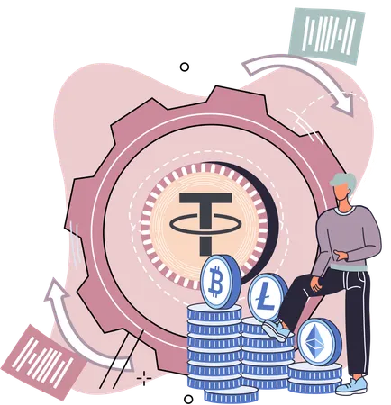 Cryptocurrency trading platform  Illustration