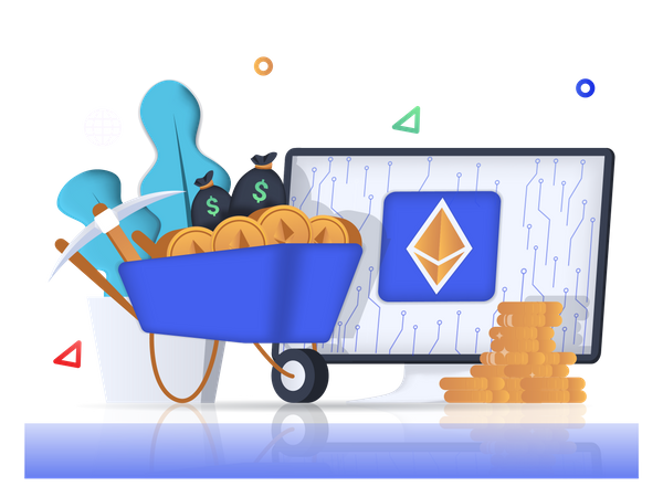 Cryptocurrency Treading  Illustration