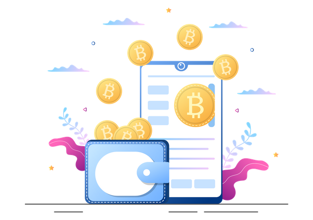 Cryptocurrency Wallet Illustration