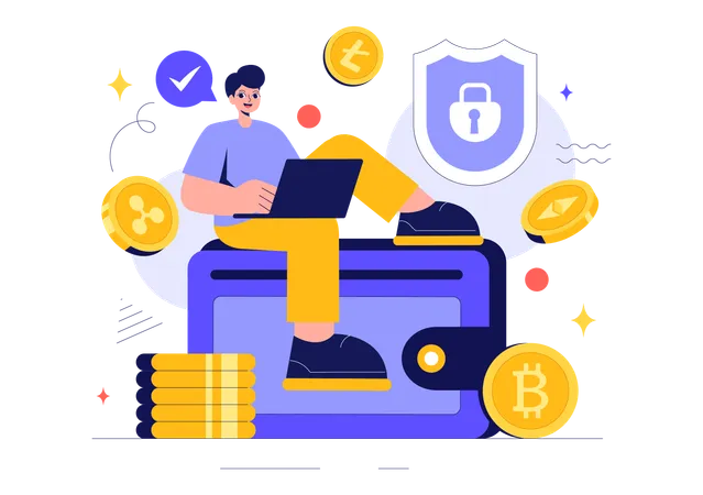 Cryptocurrency Wallet  Illustration