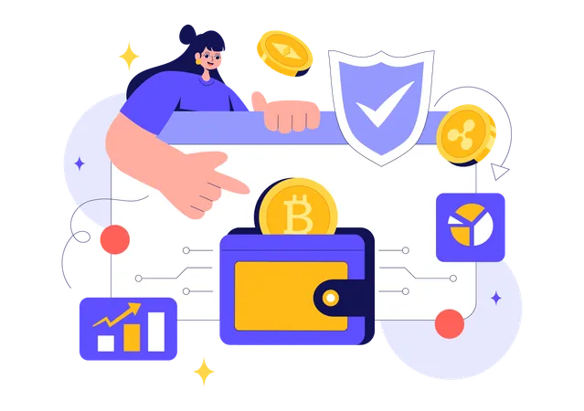 Cryptocurrency Wallet  Illustration