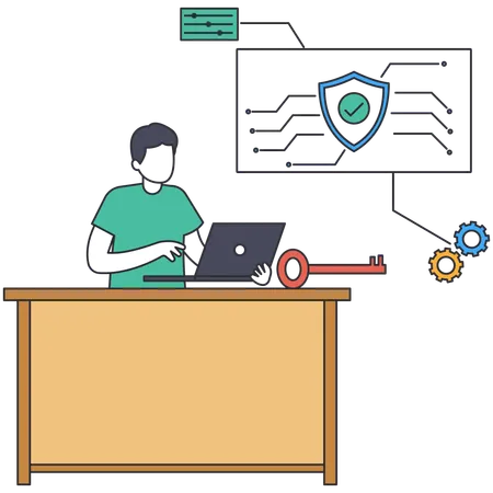 Cryptographer  Illustration