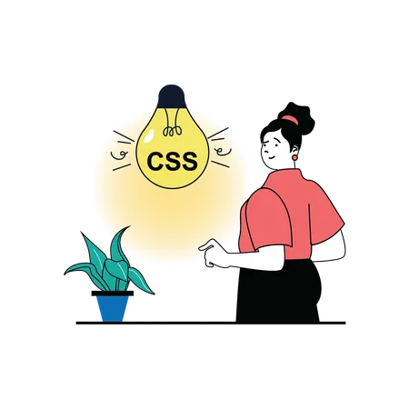 Desarrollador css  Illustration