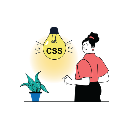 Css developer  Illustration