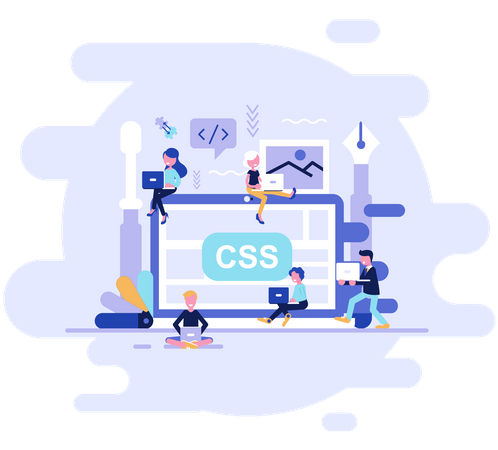 CSS Developers working on project Illustration