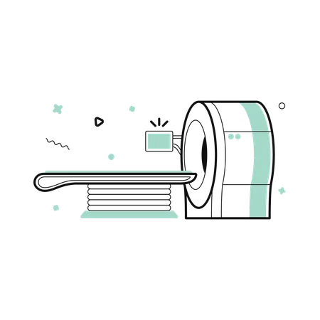 CT-Scan-Gerät  Illustration