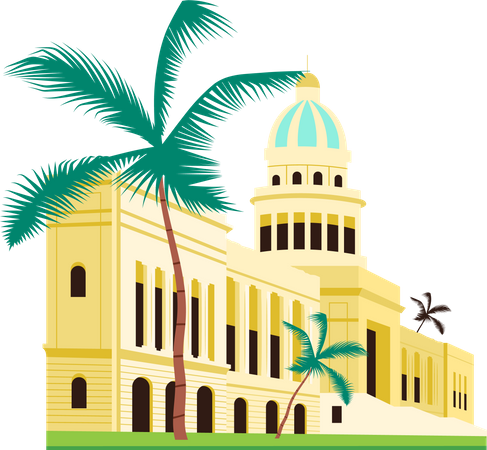 Cuba capitol building  Illustration