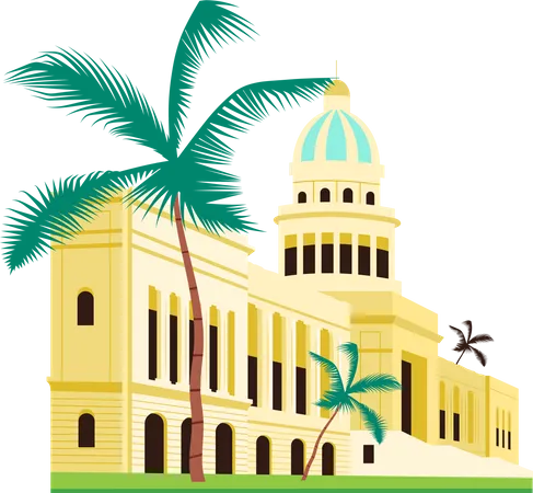 Cuba capitol building  Illustration