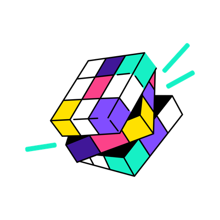 Cube solving  Illustration