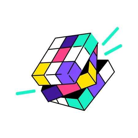Cube solving  Illustration