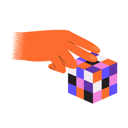 Cubo de Rubik  Ilustração