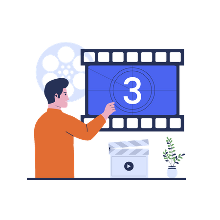 Cuenta atrás de la película  Ilustración