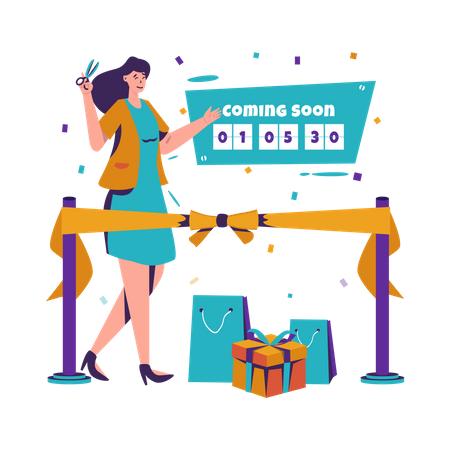 Cuenta regresiva de la ceremonia de apertura  Ilustración