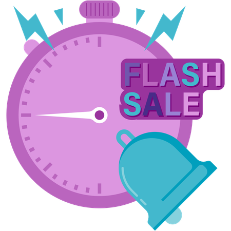 Cuenta regresiva para la venta flash  Ilustración