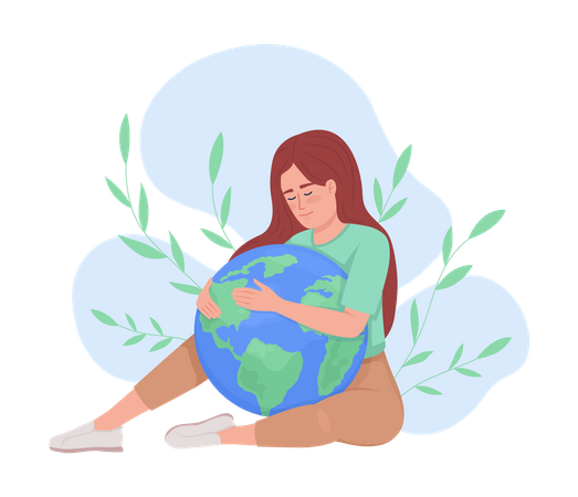 Cuidado del medio ambiente  Ilustración