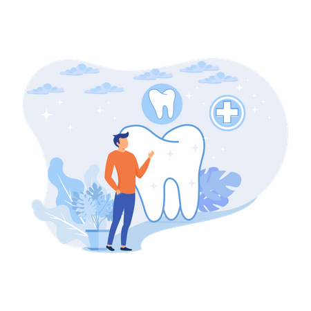 Cuidado dental  Ilustración
