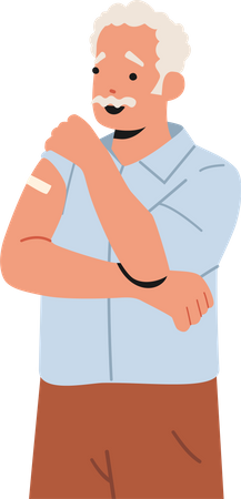 Cuidados de saúde para idosos  Illustration