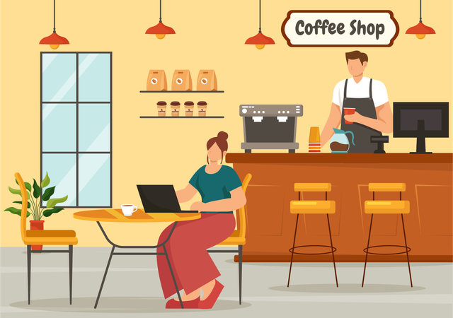 Cultura do café  Illustration