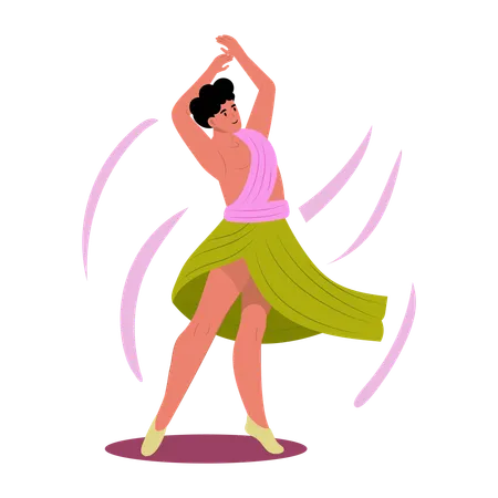 Cultural dancer  Illustration