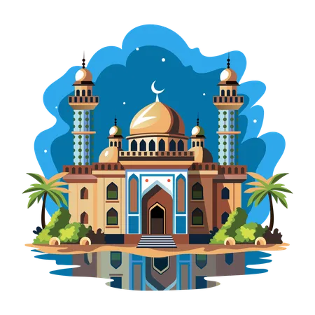 Cultural Masjid  Illustration