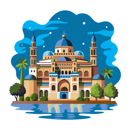 Cultural Mosque  Illustration