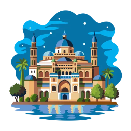 Cultural Mosque  Illustration