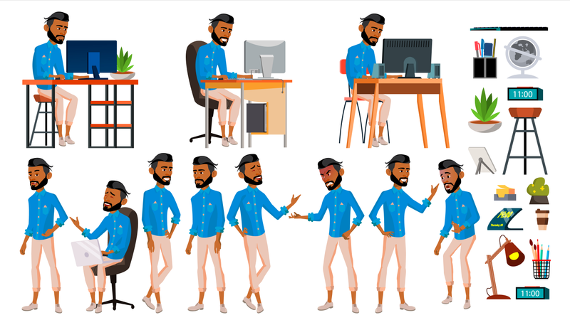 Culture de bureau  Illustration