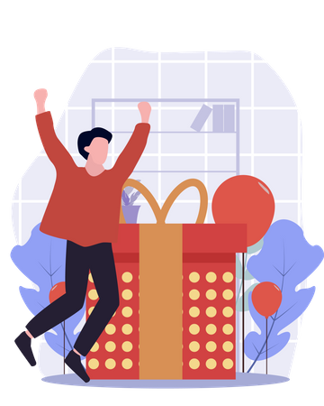 Sorpresa de cumpleaños  Ilustración