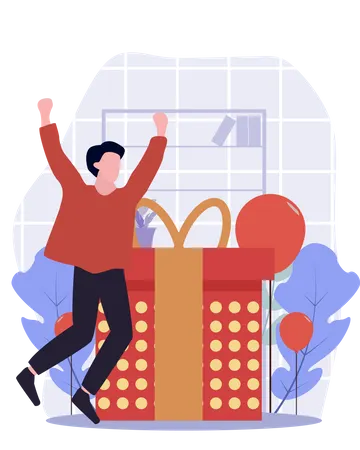 Sorpresa de cumpleaños  Ilustración