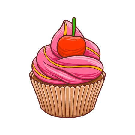 Cup Cakes  Illustration