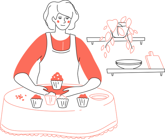 Cupcake Recipe  Illustration