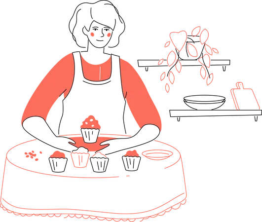 Cupcake Recipe  Illustration