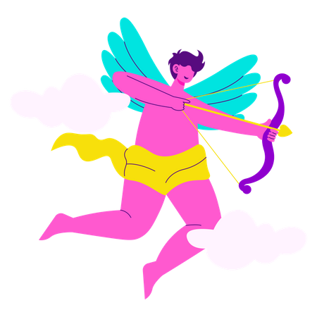 Cupid angel  Illustration