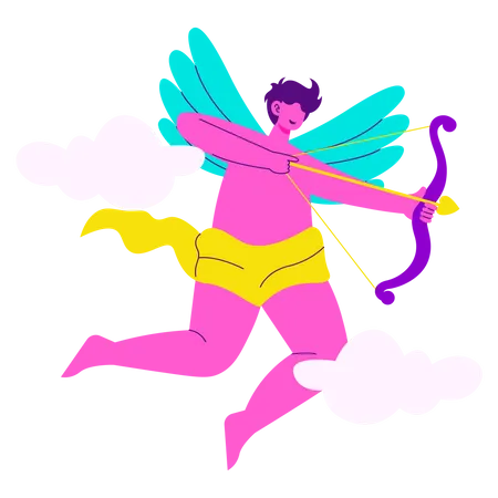 Cupid angel  Illustration