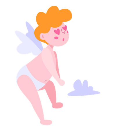 Cupid for valentine day  Illustration