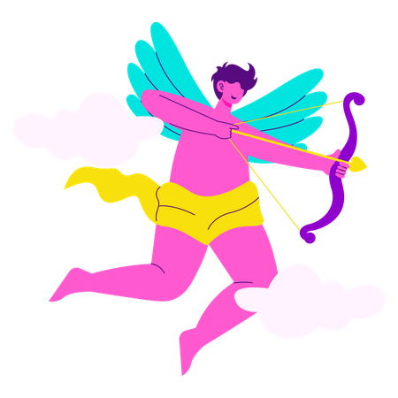 Anjo cupido  Ilustração
