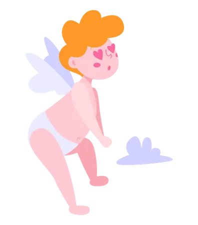 Cupidon pour la Saint-Valentin  Illustration