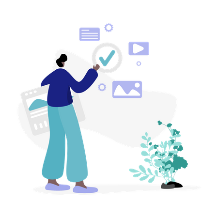 Curación de contenidos digitales  Ilustración