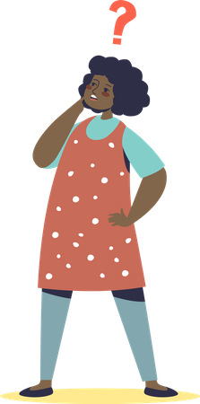 Curious girl  Illustration