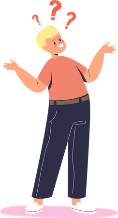 Curious school boy  Illustration