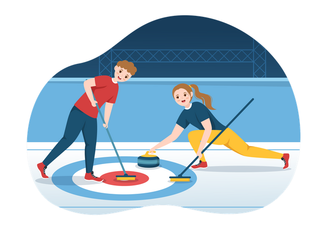 Curling match  Illustration