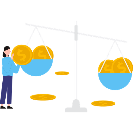 Currency comparison  Illustration